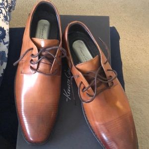 Mens Kenneth Cole tie cognac dress show worn once